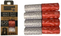 American Kennel Club Bone & Paw Pattern Dog Waste Bag, 120 count, Mountain Fresh Scent