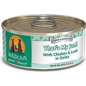 Weruva That's My Jam! with Chicken & Lamb in Gelee Grain-Free Canned Dog Food, 5.5-oz, case of 24