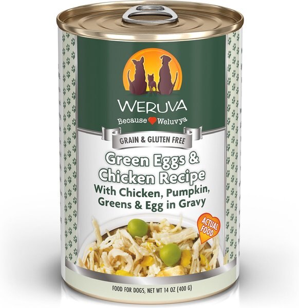 Weruva Green Eggs & Chicken with Chicken, Egg, & Greens in Gravy Grain-Free Canned Dog Food