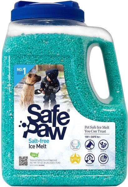 Safe Paw Ice Melter - 35 Lbs Salt-Free Pet Safe Ice Melt For Driveways & Walkways