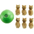 Outward Hound Snuffle N' Treat Interactive Puzzle Ball & Treat Dispenser Dog Toy, Green
