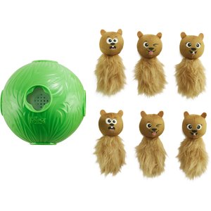2-in-1 Plush & TPR Dog Toy - Hubble the Martian