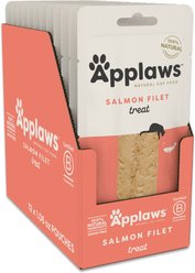 Applaws Whole Salmon Loin Natural Grain-Free Cat Treats, 1.06-oz pouch, case of 12