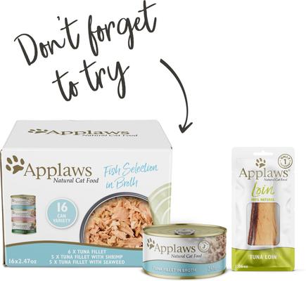 Show full view: Applaws Whole Tilapia Loin Natural Grain-Free Cat Treats, 1.06-oz pouch slide 7 of 9