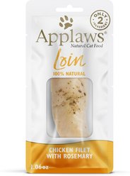 Applaws Chicken with Rosemary Loin Natural Grain-Free Cat Treats, 1.06-oz pouch, case of 12