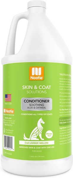 Nootie Cucumber Melon Soothing Formula Conditioner for Dogs, 1-gal bottle slide 1 of 8