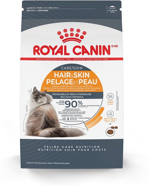 ROYAL CANIN Feline Care Nutrition Hair Skin Care Dry Cat Food 3