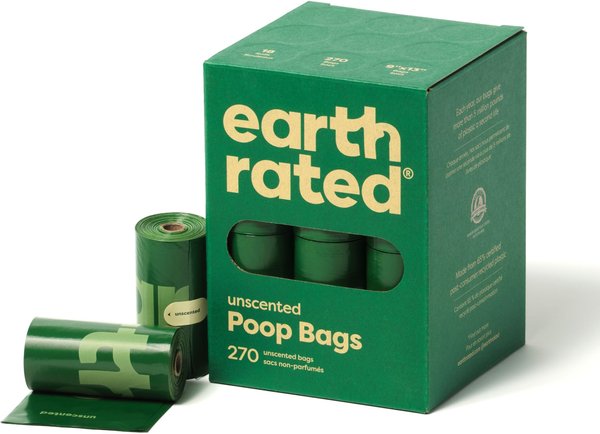 Earth Rated Dog Poop Bags, Refill Rolls, Unscented, 270 Count  slide 1 of 7
