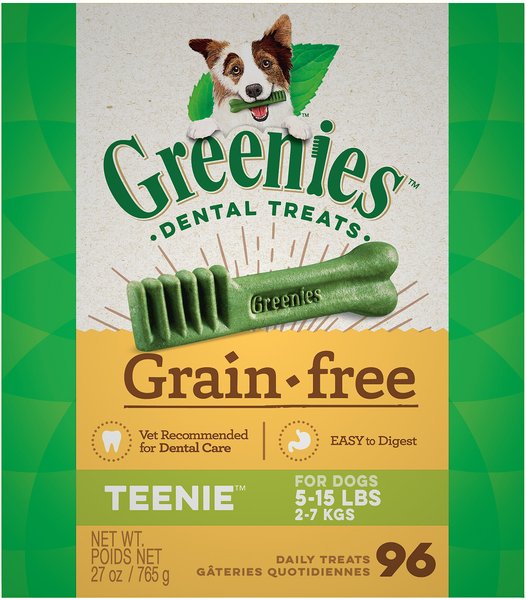 Greenies Grain-Free Teenie Dental Dog Treats, 96 count slide 1 of 10