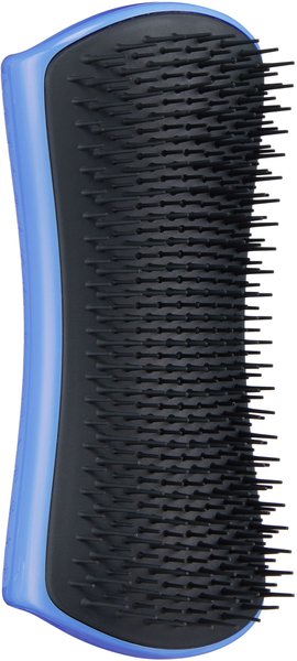 PET TEEZER Large Detangling Dual Tier Dog Grooming Brush Blue Chewy