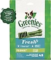 Greenies Fresh Teenie Dental Dog Treats, 43 count