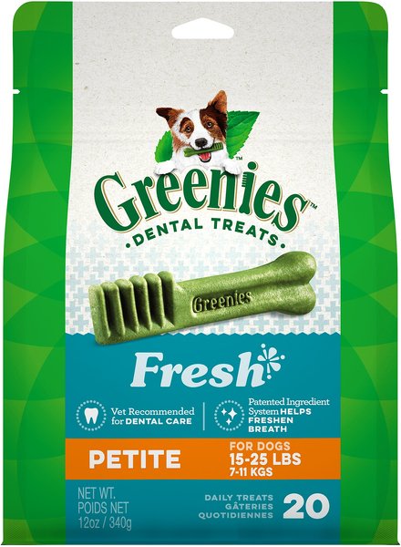 Greenies Fresh Petite Dental Dog Treats, 20 count slide 1 of 10