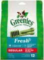 Greenies Fresh Regular Dental Dog Treats, 12 count