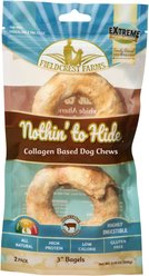 Fieldcrest Farms Nothin To Hide Bagel 3-in Beef Dog Treats, 2 count