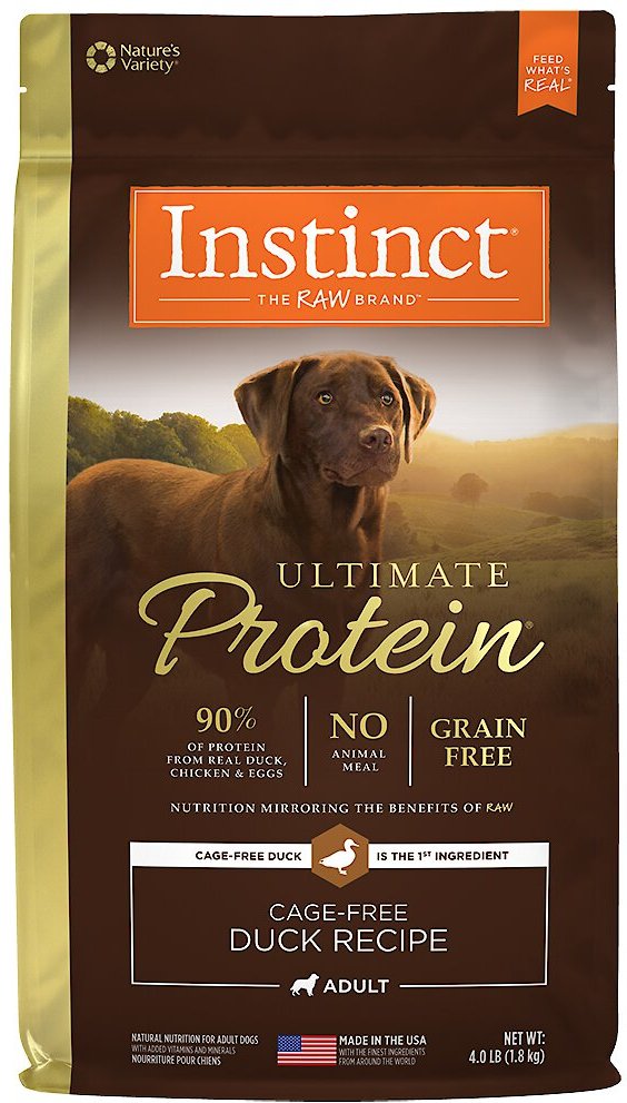 Instinct ultimate protein on sale duck dog food