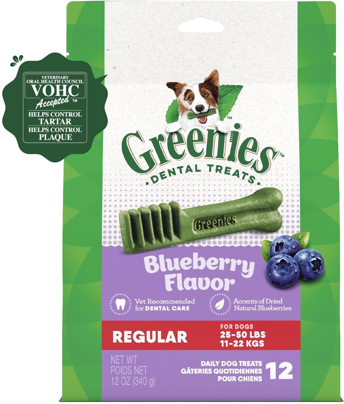 greenies blueberry dental dog treats