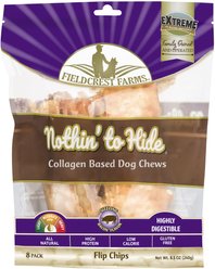 Fieldcrest Farms Nothin To Hide Flip Chips Bacon Dog Treats, 8 count