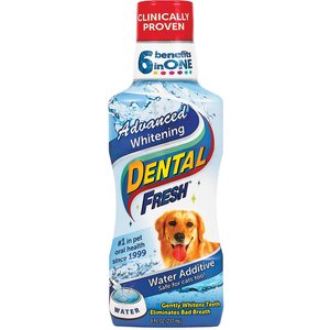 Dental Fresh Advanced Whitening Dog Dental Water Additive, 8-oz bottle