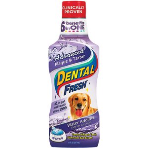 Dental Fresh Advanced Plaque & Tartar Dog & Cat Dental Water Additive, 8-oz bottle