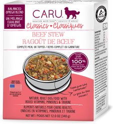 Caru Real Beef Stew Grain-Free Wet Dog Food, 12.5-oz, case of 12