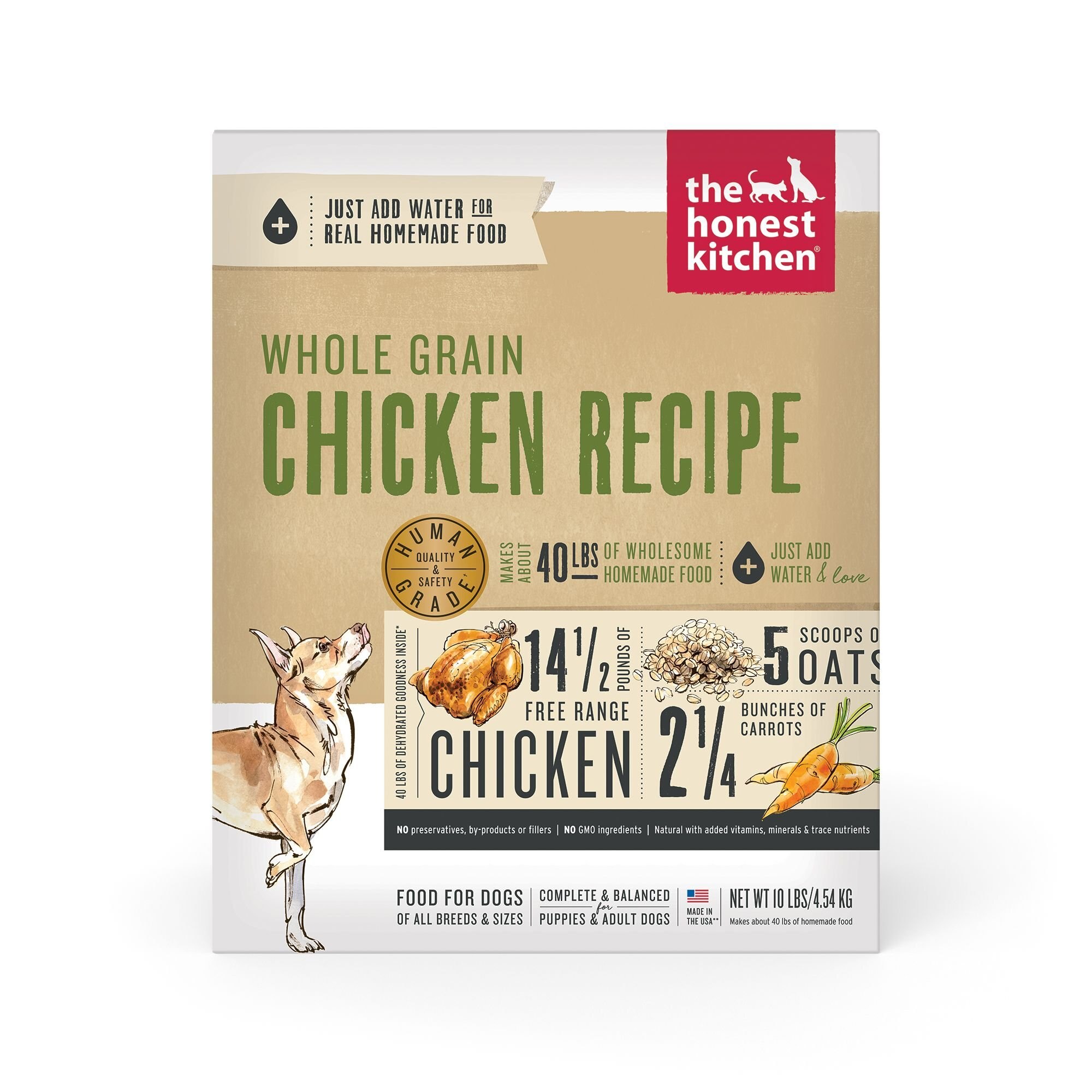 THE HONEST KITCHEN Whole Grain Chicken Recipe Dehydrated Dog Food reviews Chewy