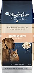 Four Paws Magic Coat Professional Series Dog & Cat Grooming Wipes, 100 count