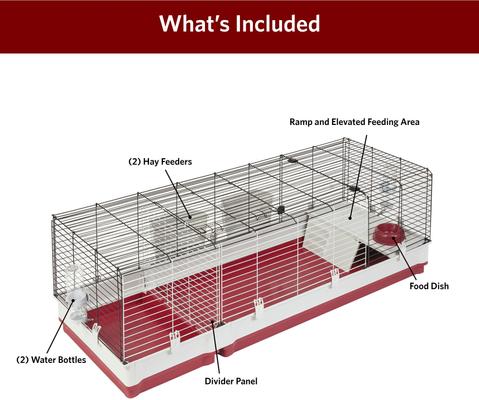 Show full view: MidWest Wabbitat Deluxe Rabbit Home, 64.2-in slide 9 of 11