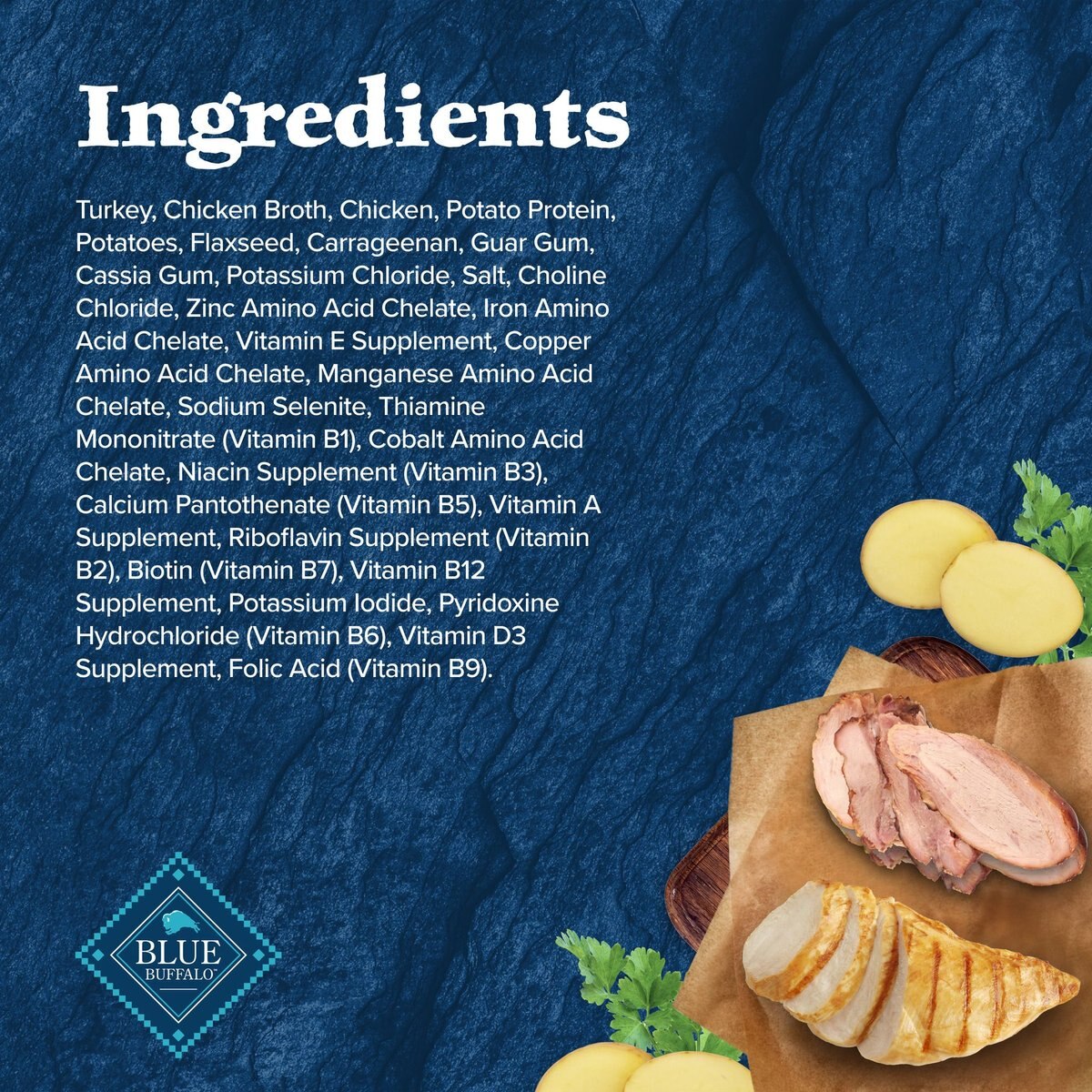 Blue Buffalo Wilderness Wild Rolls Duck Recipe Grain-Free Dog Food Roll