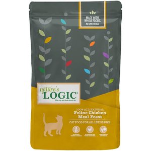 Nature's Logic Feline Chicken Meal Feast All Life Stages Dry Cat Food, 15.4-lb bag