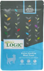 Nature's Logic Feline Sardine Meal Feast All Life Stages Dry Cat Food, 3.3-lb bag