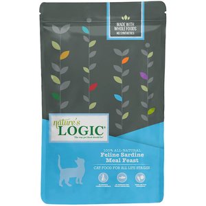 Nature's Logic Feline Sardine Meal Feast All Life Stages Dry Cat Food, 3.3-lb bag