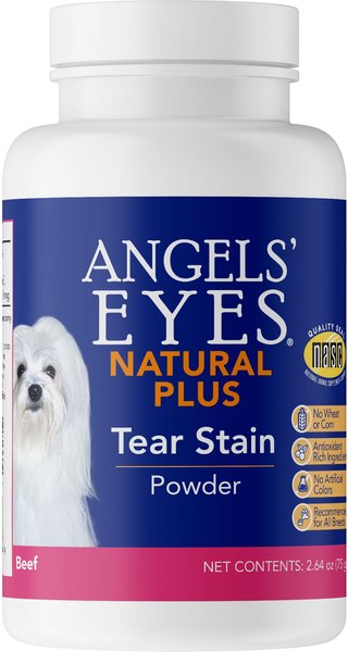 Angels' Eyes Plus Beef Flavored Powder Tear Stain Supplement for Dogs & Cats, 2.64-oz bottle slide 1 of 7