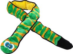 Outward Hound Invincibles Snakes Squeaky Stuffing-Free Plush Dog Toy, Color Varies, Ginormous