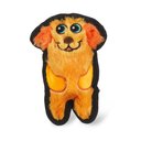Outward Hound Invincibles Minis Squeaky Stuffing-Free Plush Dog Toy, Orange Dog