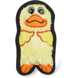 Outward Hound Invincibles Minis Squeaky Stuffing-Free Plush Dog Toy, Yellow Duck