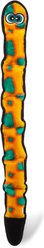 Outward Hound Invincibles Snakes Red/Orange Squeaky Stuffing-Free Plush Dog Toy, Orange, 6-Squeakers