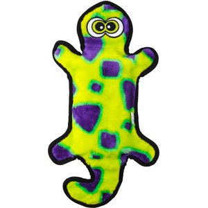 Outward Hound Invincibles Geckos Squeak Dog Toy, 4-Squeak Yellow
