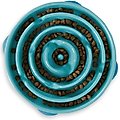 Outward Hound Non-Skid Plastic Slow Feeder Interactive Dog Bowl, Teal, 4-cup
