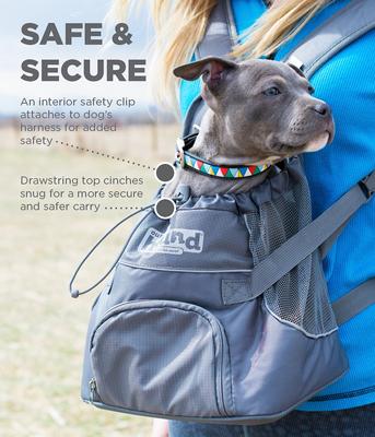 Show full view: Outward Hound PoochPouch Dog Front Carrier, Gray, Medium slide 3 of 12