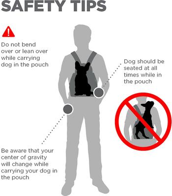 Show full view: Outward Hound PoochPouch Dog Front Carrier, Gray, Medium slide 6 of 12