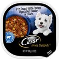Cesar Home Delights Pot Roast with Spring Vegetables Dinner in Sauce Adult Wet Dog Food Trays, 3.5-oz, case of 24