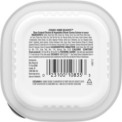 Cesar Home Delights Slow Cooked Chicken & Vegetables Dinner in Sauce Small Breed Adult Wet Dog Food Trays, 3.5-oz, case of 24 slide 2 of 9