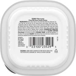 Cesar Filets in Gravy Prime Rib Adult Small Breed Wet Dog Food Trays, 3.5-oz, case of 24 slide 2 of 9