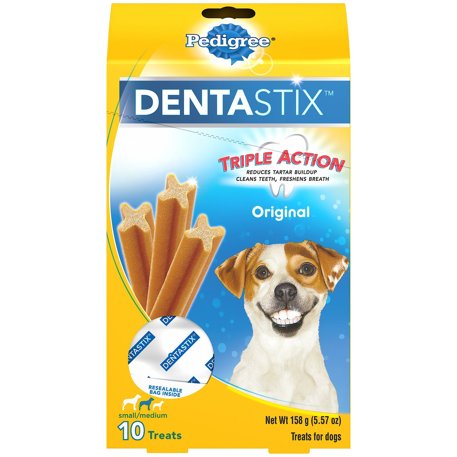 Discontinued PEDIGREE Dentastix Fresh Mint Flavored Small Medium Dental Dog Treats 9 count Chewy