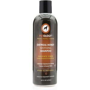 Petology Oatmeal Honey Soothing Dog Shampoo, 16-oz bottle