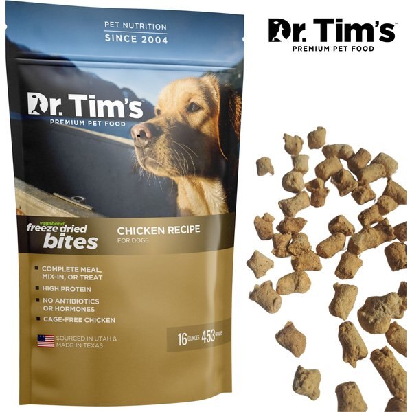 Dr. Tim's Elk & Venison Meat Patties Freeze-Dried Dog Treats, 18-oz bag