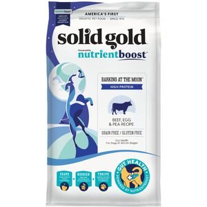 Solid Gold Nutrientboost Barking at the Moon High Protein Grain-Free Beef, Egg & Pea Dry Dog Food, 3.75-lb bag