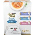 Fancy Feast Classic Collection Broths Variety Pack Complement Wet Cat Food, 1.4-oz, case of 12