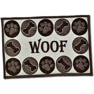 Loving Pets Woof Chenille Fashion Dog Placemat