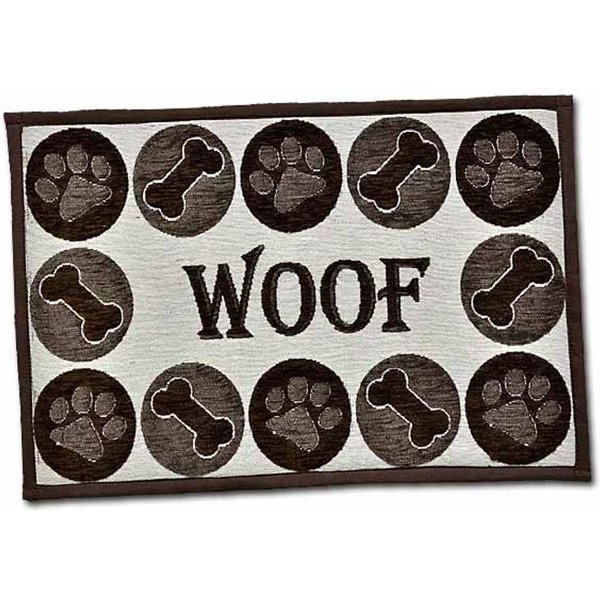 Food & Water Paw Design Pet Food Mat for Dog or Cat - Custom Floor Mat